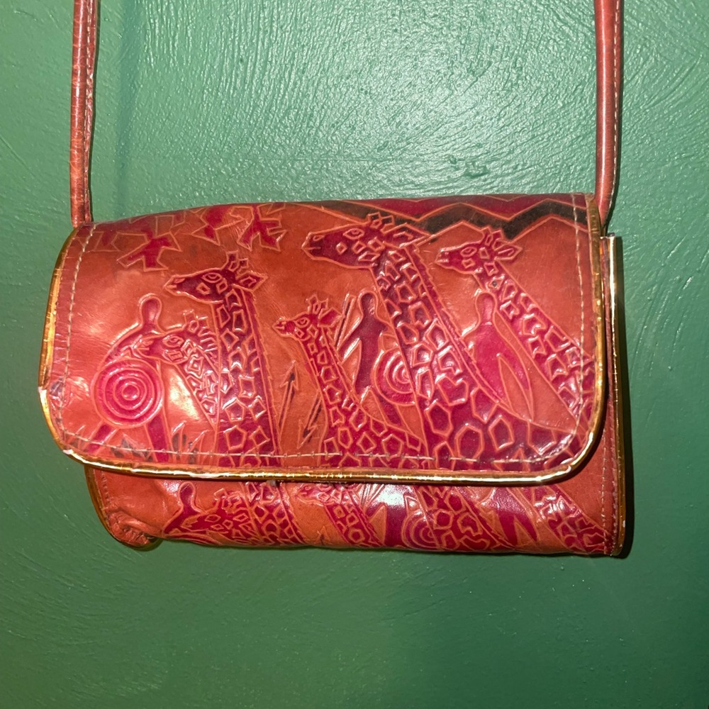 Hand Tooled Leather Indian Handbags, Lot of 3, cute & Collectible! - Picture 2 of 5